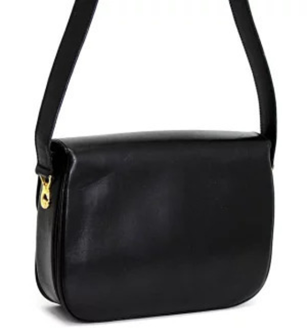 Celine Bag Shoulder Carriage Black Leather
